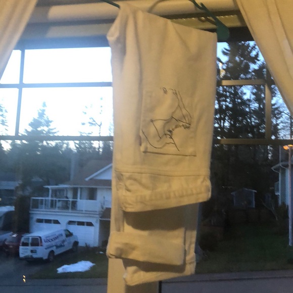 White Harry styles album cover jeans - Picture 3 of 3